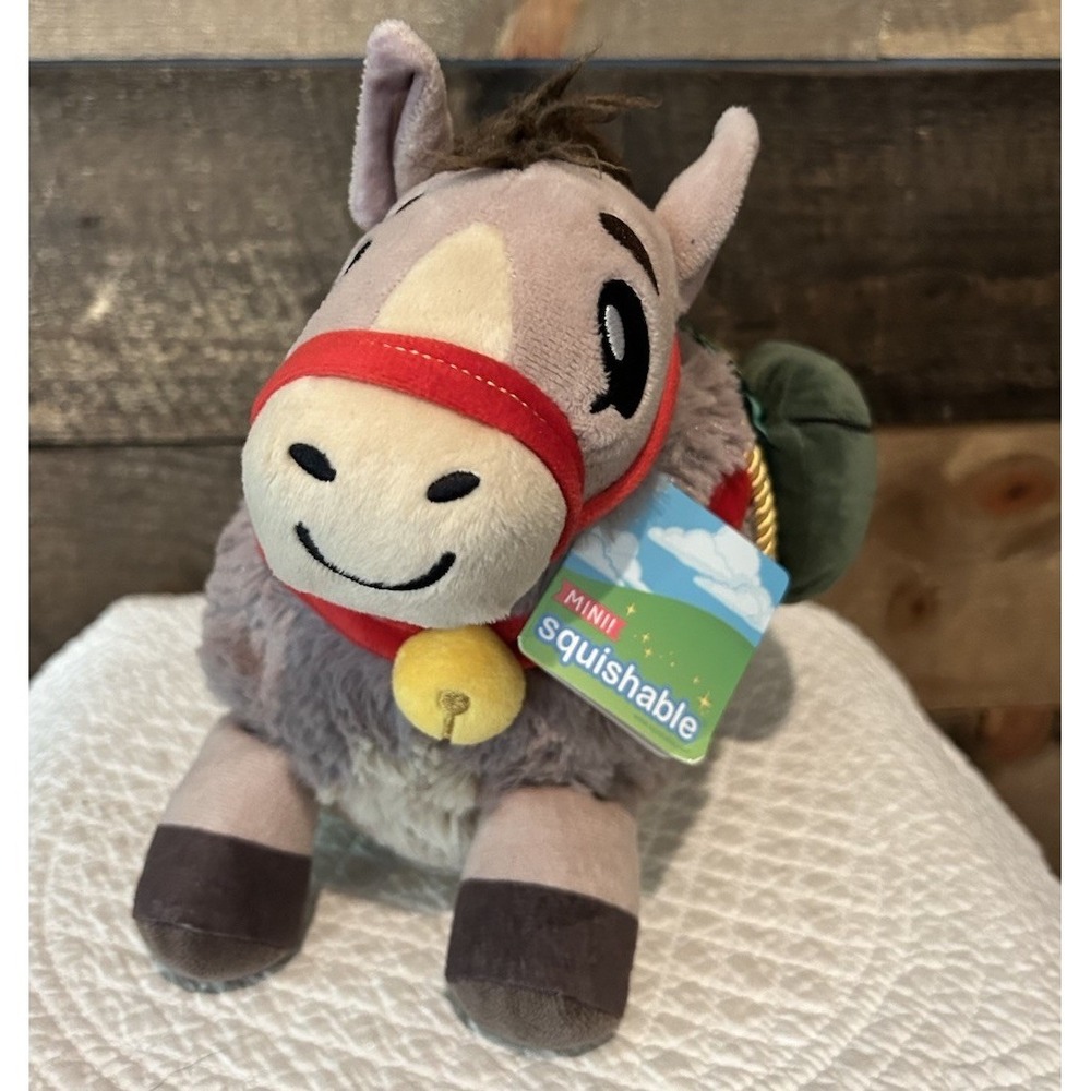 NWT Squishable Mini Festive Donkey Plush Stuffed Animal